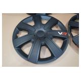 Set of 4 15" VR Carbon Wheel Covers - Black