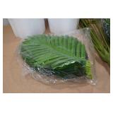 2 Decorative Faux Plants and Pots