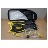 Cressi Adult Rondine Palau Fin Snorkel Set - Fin Size XS/S