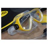 Cressi Adult Rondine Palau Fin Snorkel Set - Fin Size L/XL