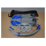 Cressi Blulove Snorkel Set - Fin Size S/M