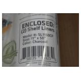 *2* 2-Packs Drymate Shelf Liners - 11"x50" - Charcoal