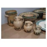 Three Rivers Pottery Stoneware Dish and Service Set