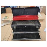 Heavy-duty Toolbox with 2 drawers and top storage (USED