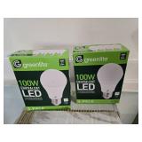 Lot of Two Packs containing 8 LED 100W Light Bulbs (NEW)