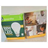 Lot of Two Packs containing 8 High Efficiency LED 100W Light Bulbs (NEW)