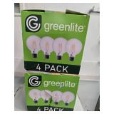 Lot of Two Packs containing 8 Greenlite 4W Light Bulbs (NEW)