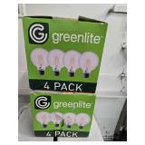 Lot of Two Packs containing 8 Greenlite 4W Light Bulbs (NEW)