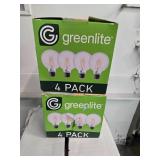 Lot of Two Packs containing 8 Greenlite 4W Light Bulbs (NEW)