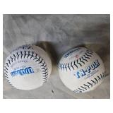 Two Wilson A9061 TN-Poly Core Leather Softball VINTAGE