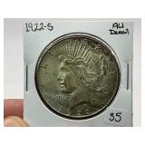 1922-S Peace Silver Dollar