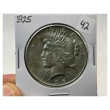 1925 Peace Silver Dollar