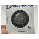 1893 Columbian Exposition Silver Half Dollar
