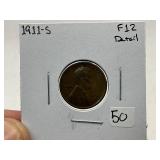 1911-S Wheat Cent
