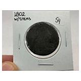 1802 w/Stems Large Cent