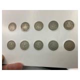 10pc Liberty Nickel Collection