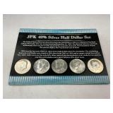 5pc Collection of 40% silver Kennedy Halves