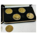20pc 24k Gold Casino Token Lot