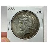 1922 Peace Silver Dollar