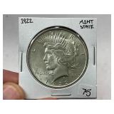 1922 Peace Silver Dollar