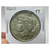 1922-D Peace Silver Dollar