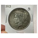 1923 Peace Silver Dollar