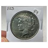 1923 Peace Silver Dollar