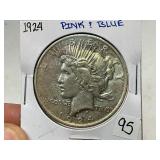 1924 Peace Silver Dollar