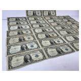 30x Lot of 1935 Silver Certificates
