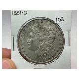 1881-O Morgan Silver Dollar