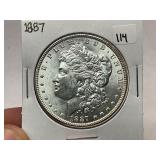 1887 Morgan Silver Dollar