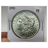 1890 Morgan Silver Dollar