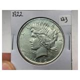 1922 Peace Silver Dollar