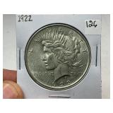 1922 Peace Silver Dollar