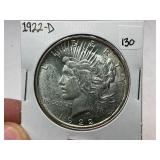 1922-D Peace Silver Dollar