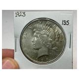 1923 Peace Silver Dollar