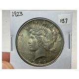1923 Peace Silver Dollar