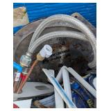 Large Bin Of Mixed Items - Tools, Hitch, More