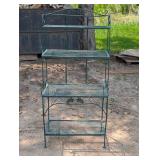 Rod Iron bakers Rack - Patio Coffee Bar - Grilling