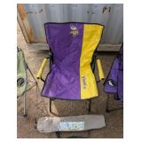 Lot of 4 Folding Chairs - Including nice Vikings Chair
