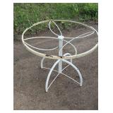 Vintage White Iron Table Frame