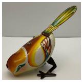 Vintage Tin Litho Wind Up Bird & Chicks (ALL WORK) 4 1/2" & 2"