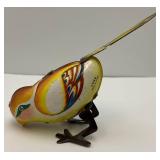 Vintage Tin Litho Wind Up Bird & Chicks (ALL WORK) 4 1/2" & 2"