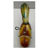 Vintage Tin Litho Wind Up Bird & Chicks (ALL WORK) 4 1/2" & 2"