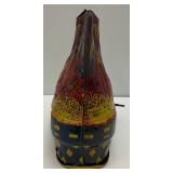 Vintage Tin Litho Nesting Egg laying Hen/Chicken Wind Up (Works) By Baldwin MFG. 5 1/2" (Makes Chicken Niose When Handle Is Cranked)