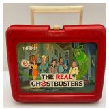 1984 The Real Ghostbusters 1986  Plastic Thermos Lunchbox With Thermos