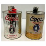 Vintage Miniature Coors, Coors light & Miller Table Lighters 2 3/4"
