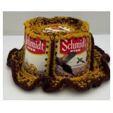 Vintage Handmade Schmidt Beer Can Hat (VERY COOL)