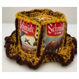 Vintage Handmade Schmidt Beer Can Hat (VERY COOL)