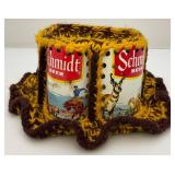 Vintage Handmade Schmidt Beer Can Hat (VERY COOL)